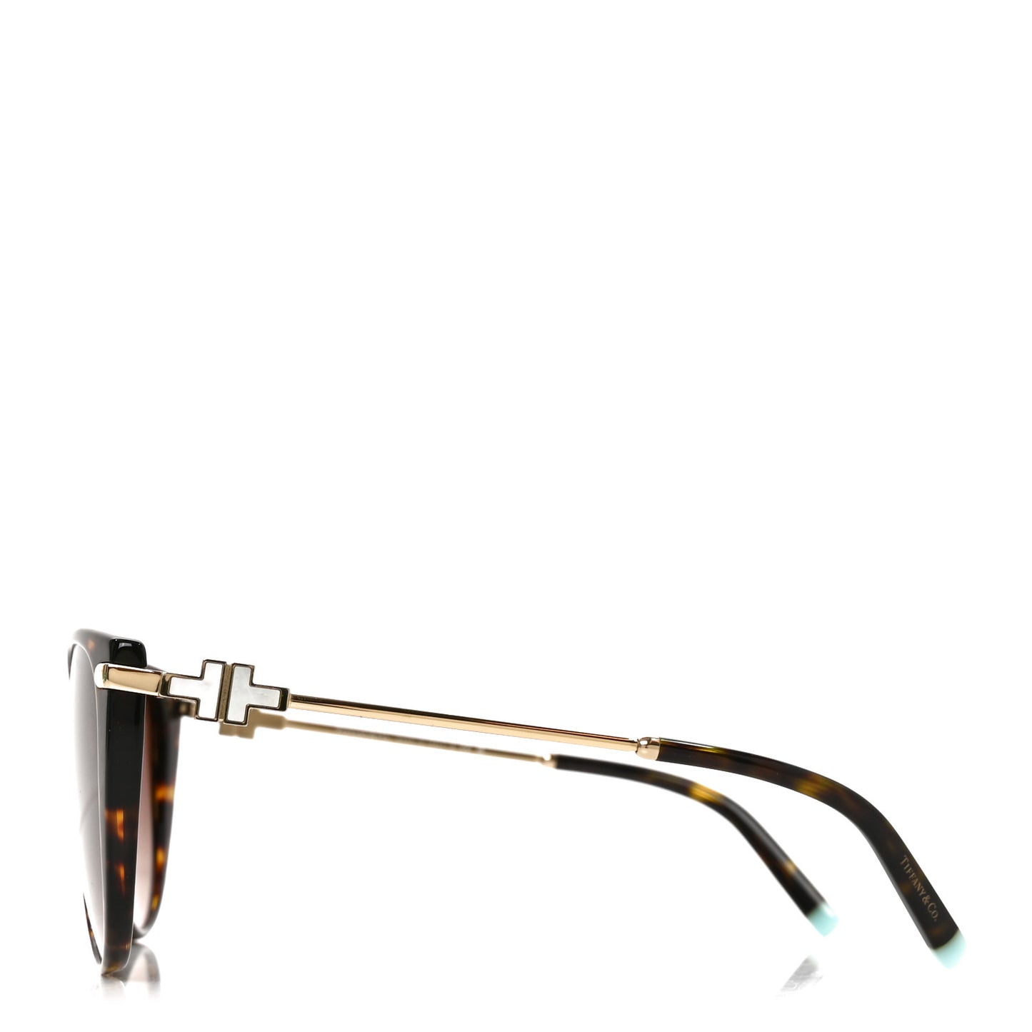 Acetate Metal Mother of Pearl T Wire Sunglasses TF4178 Havana Brown