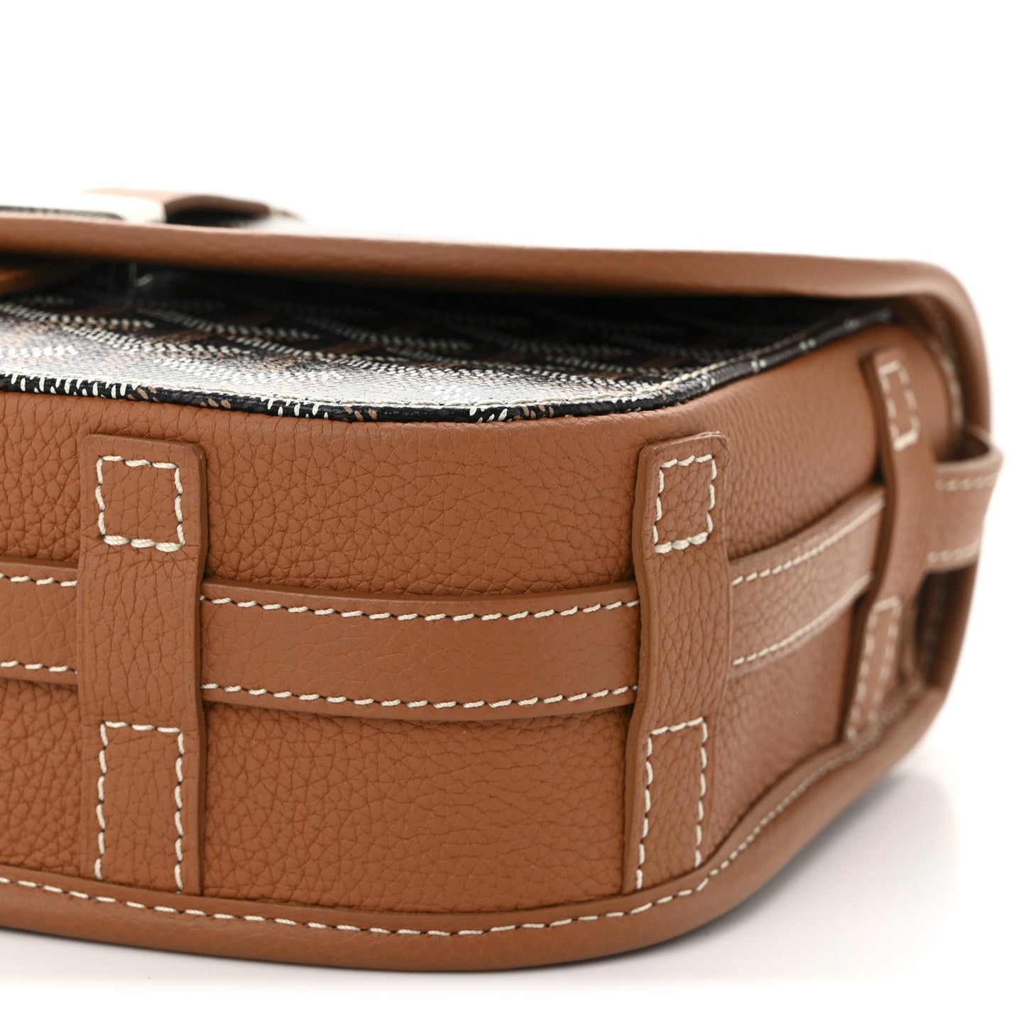Goyardine Belvedere II PM Messenger Bag Black Gold