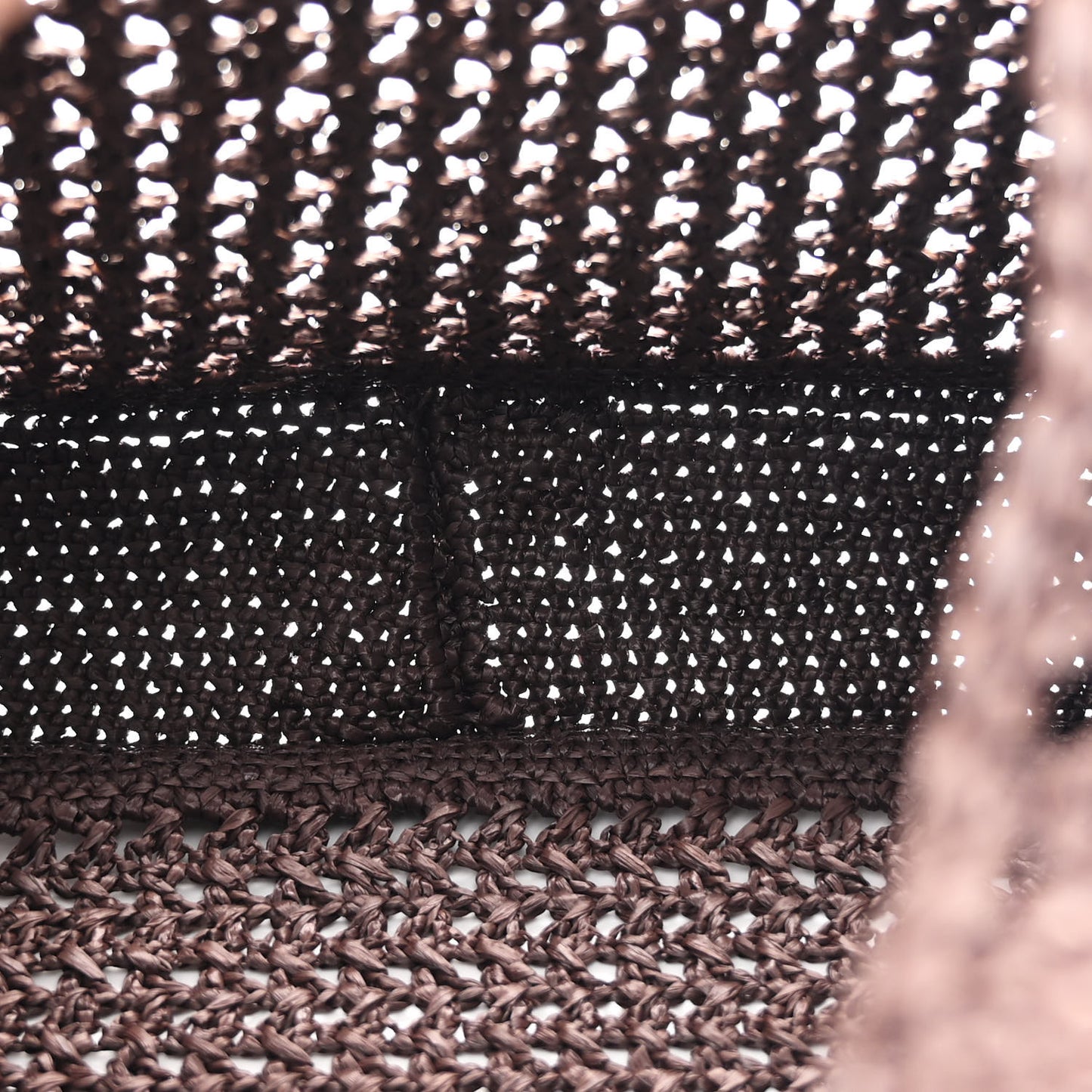 Raffia Crochet Woven Hobo Cacao Naturale