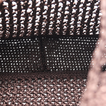 Miu Miu Raffia Crochet Woven Hobo Cacao Naturale 6 of 11