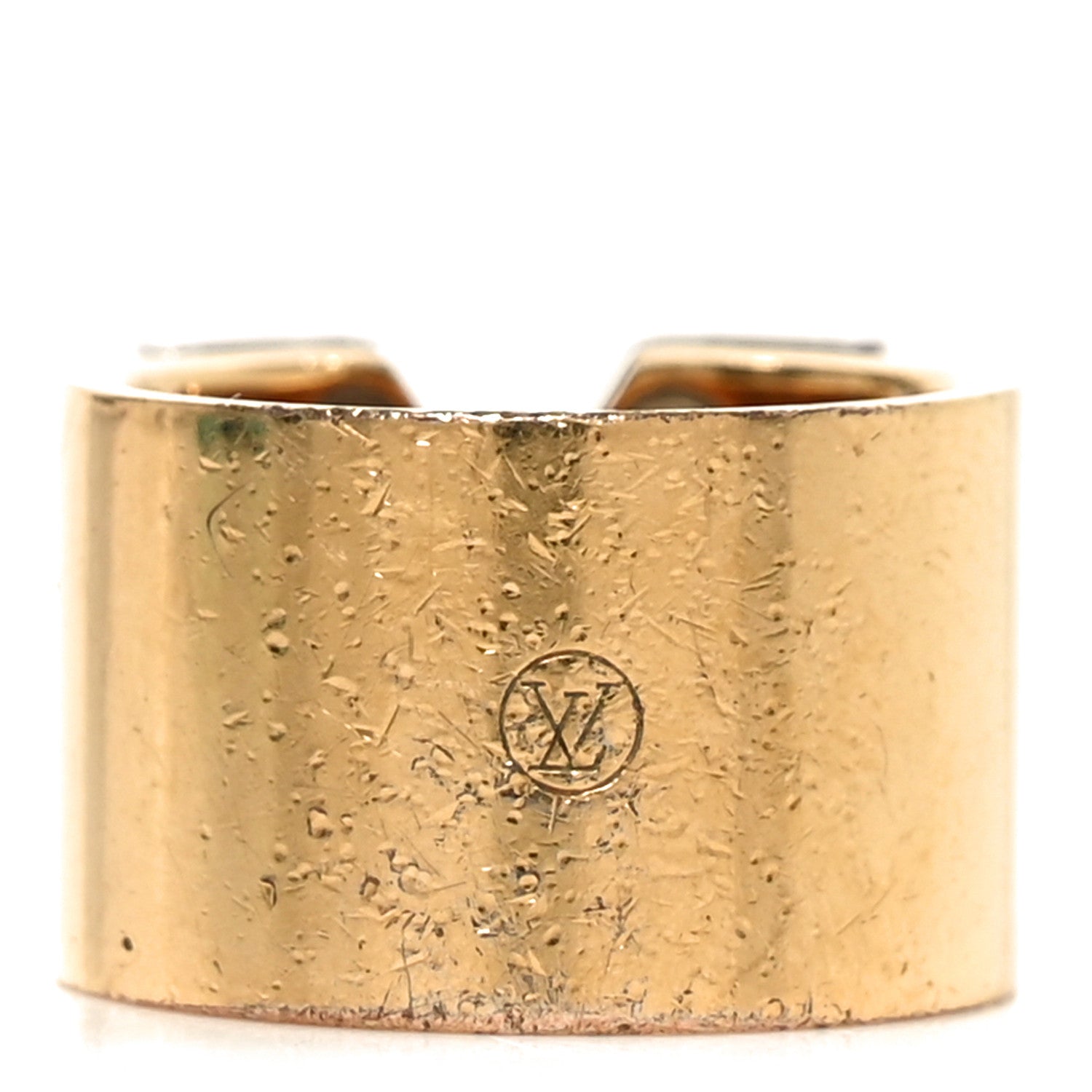 Louis Vuitton Brass Essential V Ring M 54 6.75 Gold Silver 1818397