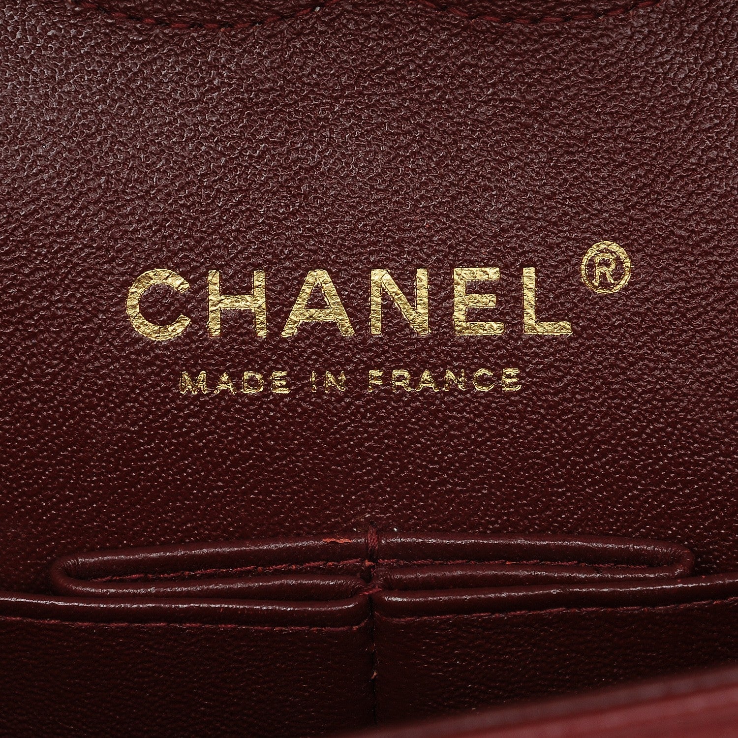 Chanel Caviar Quilted Medium Double Flap Dark Red 6 of 7