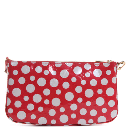 Louis Vuitton Vernis Kusama Infinity Dots Pochette Accessories Red 1 of 7