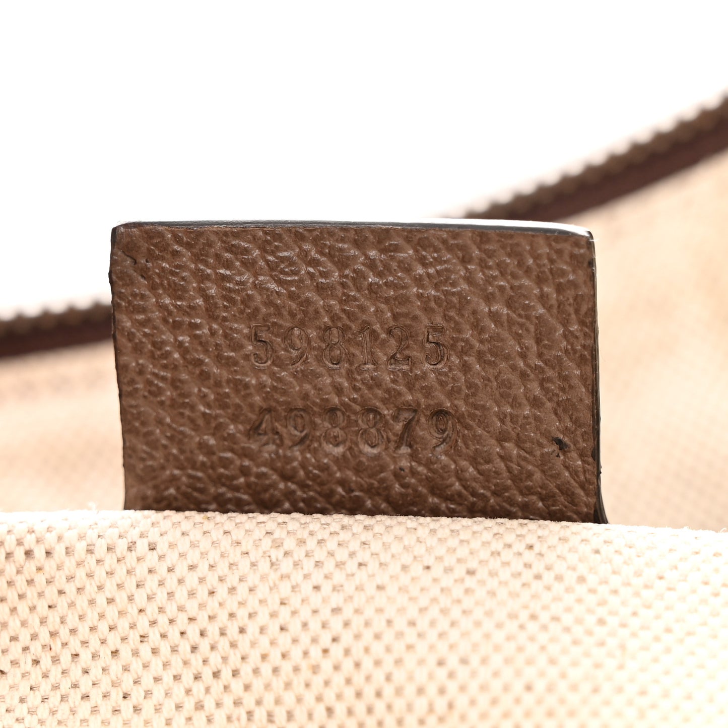 GG Supreme Monogram Web Small Ophidia Half Moon Hobo Brown