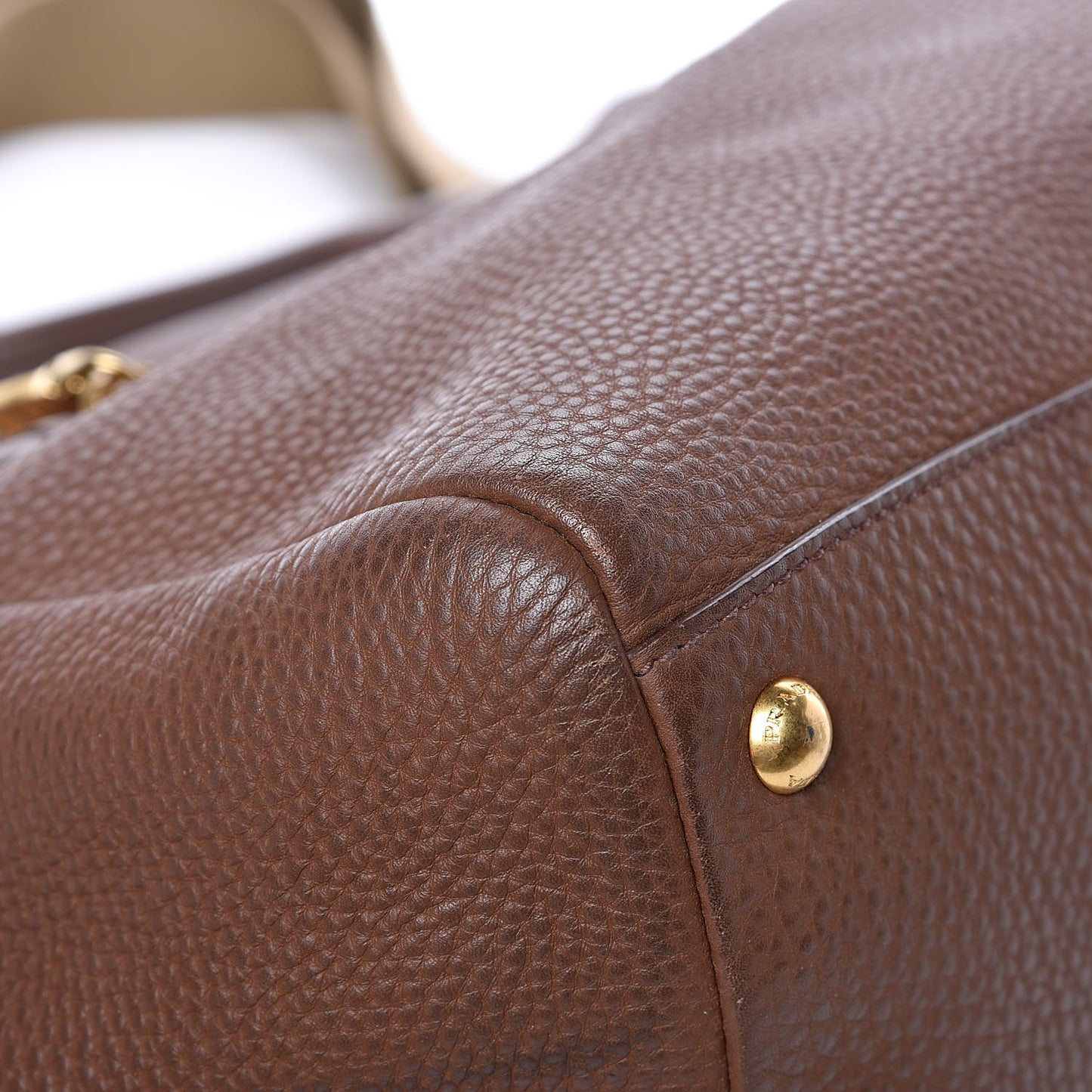 Vitello Daino Shopping Tote Palissandro