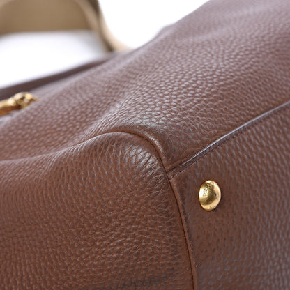 Prada Vitello Daino Shopping Tote Palissandro 10 of 13