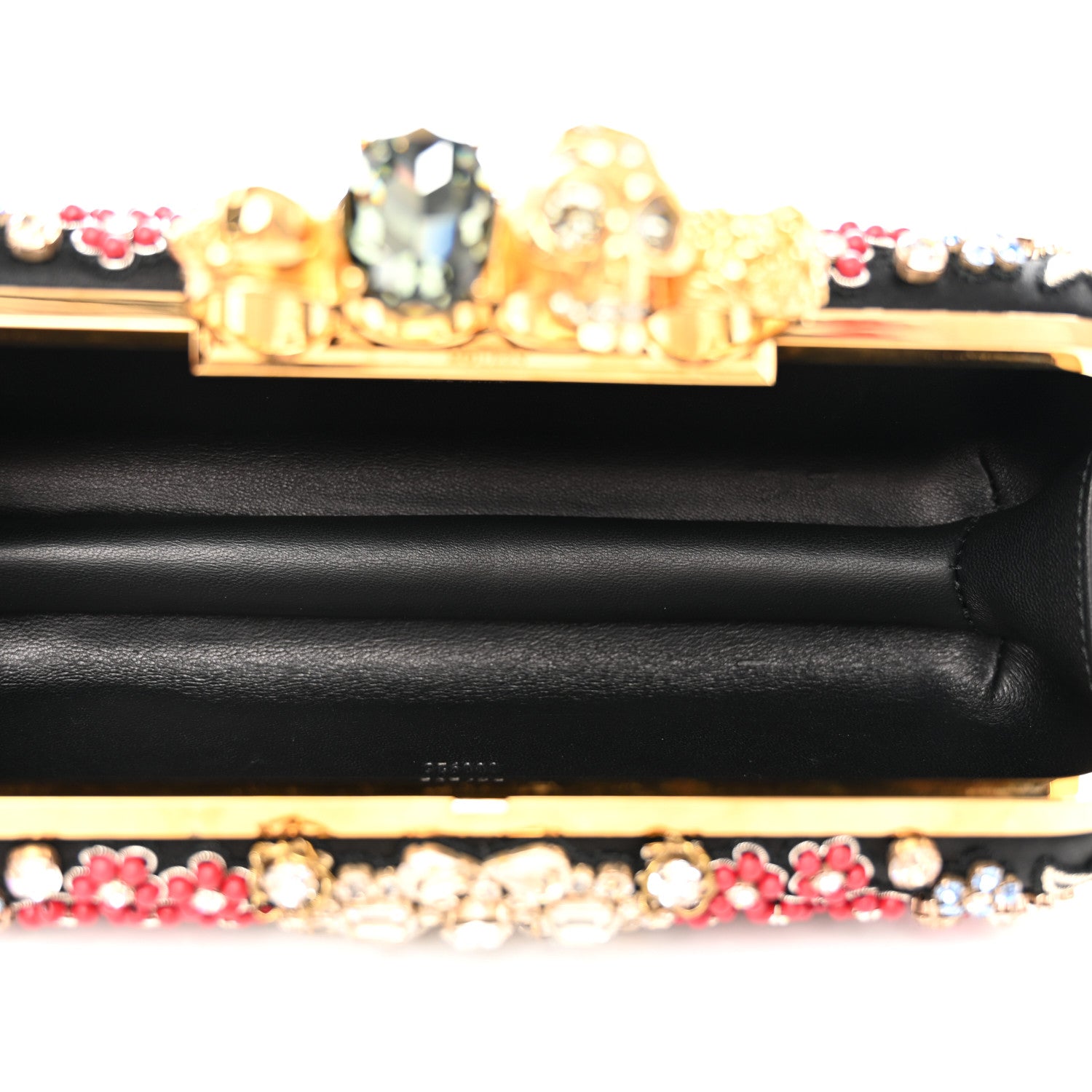 Alexander McQueen Silk Crystal Knucklebox Clutch Black 5 of 10