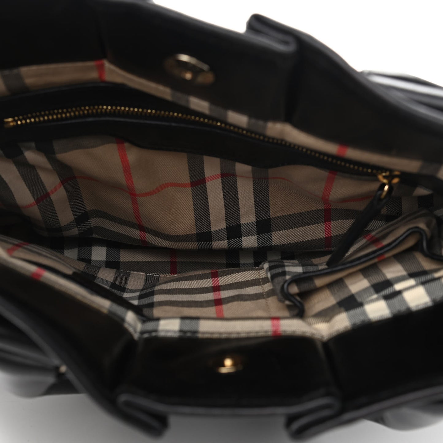 Calfskin Medium Whipstitch Tote Black