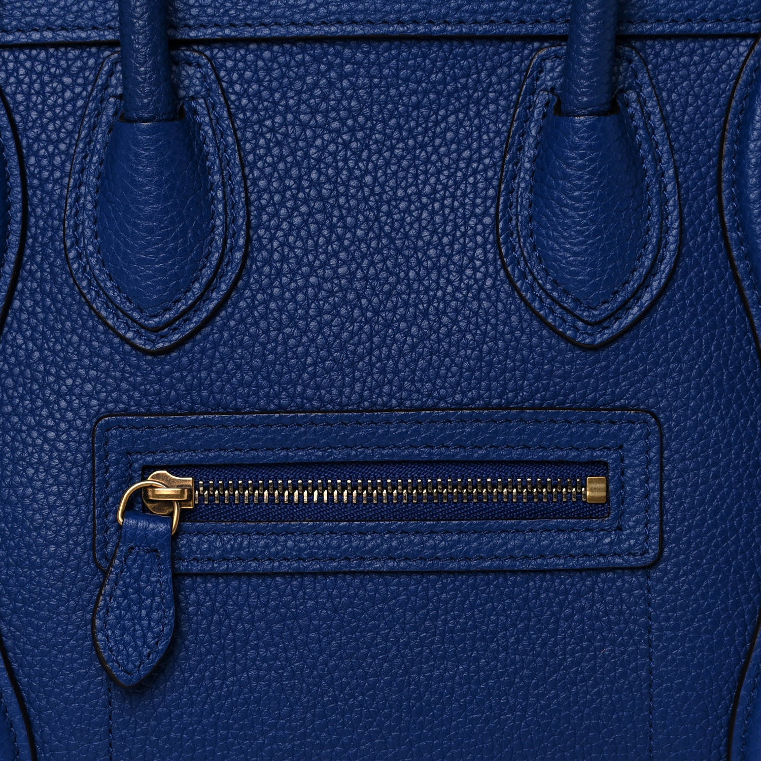 Celine Palmelato Calfskin Nano Luggage Indigo 8 of 14