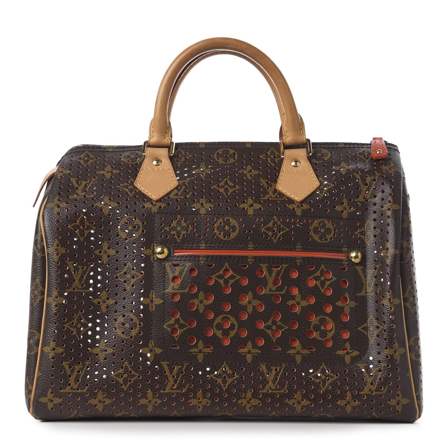 Monogram Perforated Speedy 30 Orange