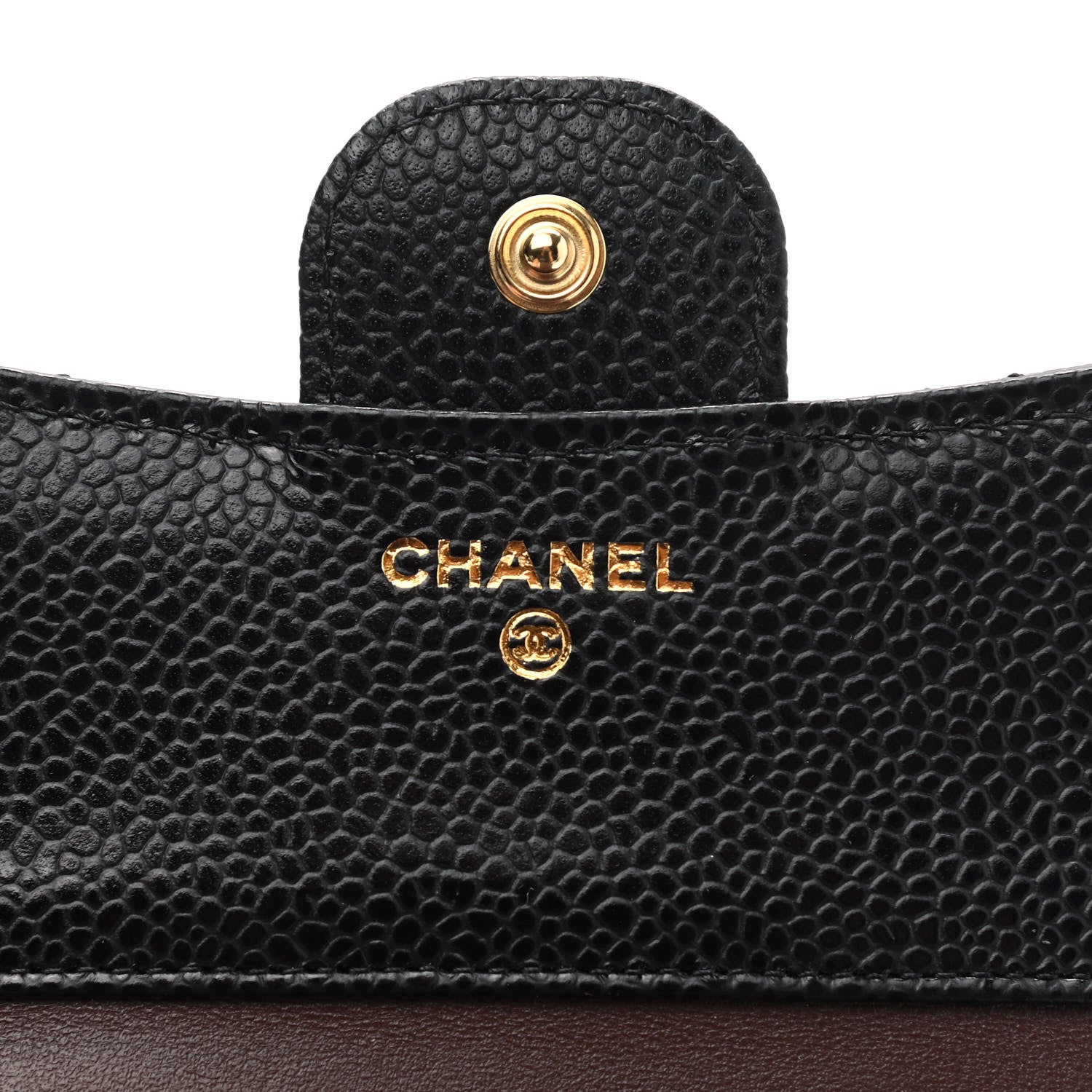 Chanel Caviar Quilted Compact Flap Wallet Black 6 of 8