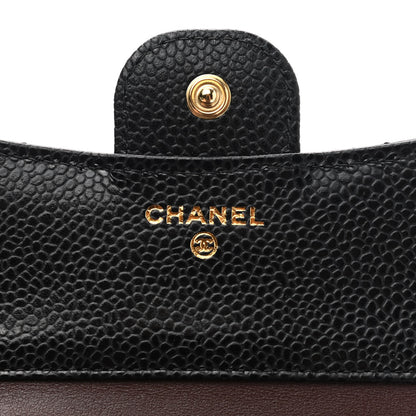 Chanel Caviar Quilted Compact Flap Wallet Black 6 of 8