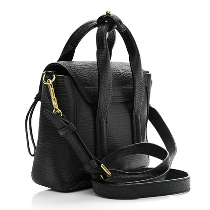 3.1 Phillip Lim Textured Calfskin Mini Pashli Satchel Black 3 of 13