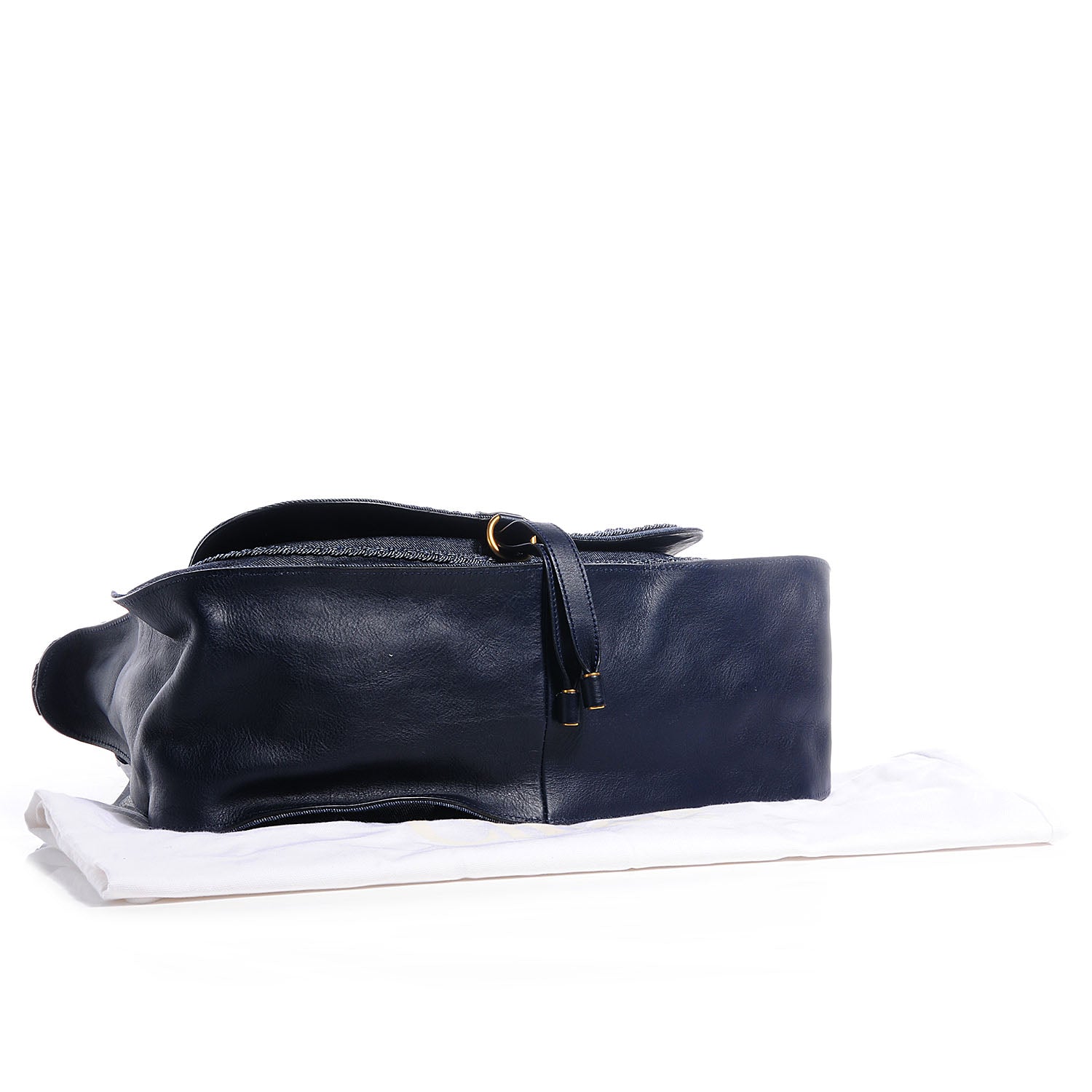 Chloe Denim Large Marcie Satchel Navy 4 of 10