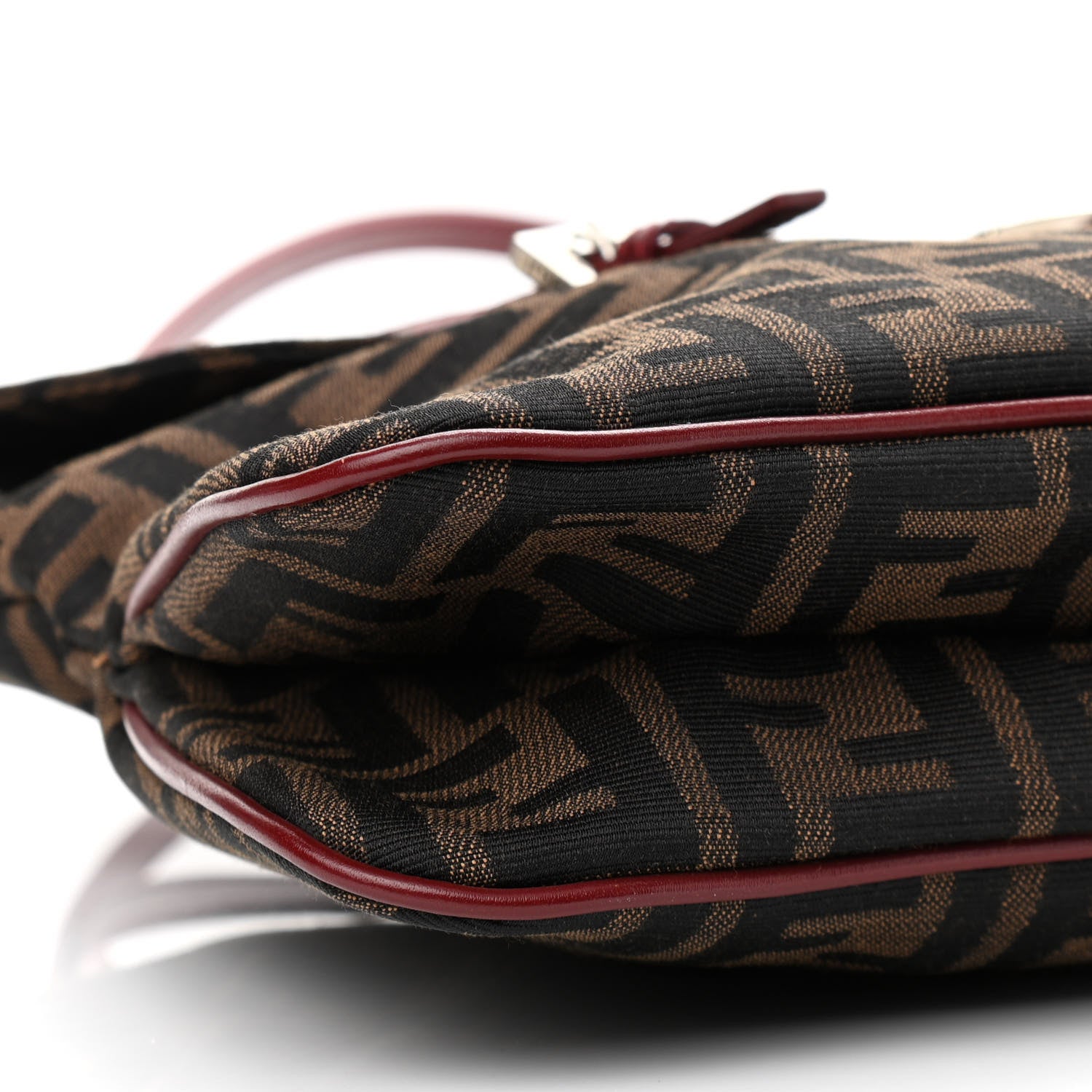 Fendi Zucca Shoulder Bag Tobacco Red 8 of 9