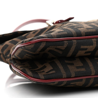 Fendi Zucca Shoulder Bag Tobacco Red 8 of 9