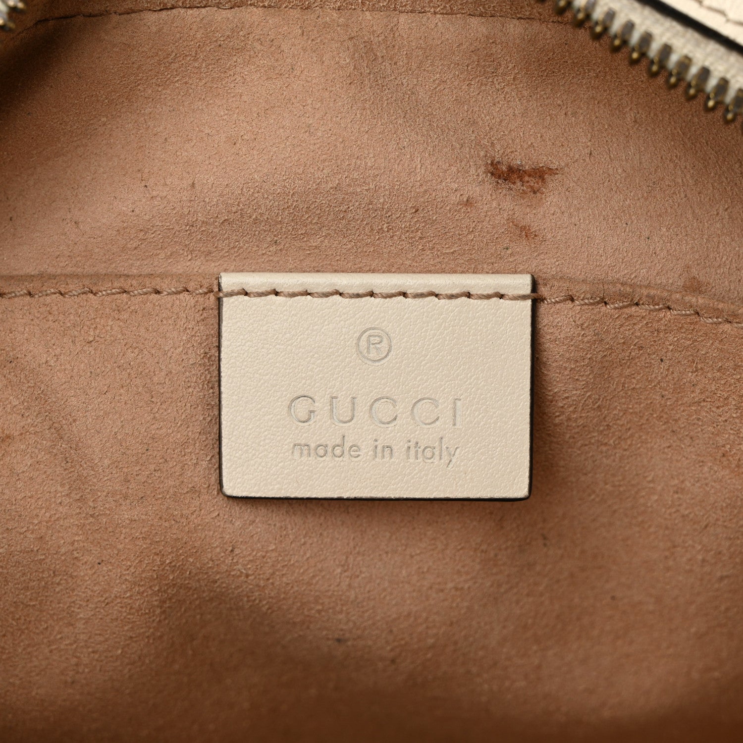 Gucci Calfskin Matelasse Small GG Marmont Chain Shoulder Bag White 6 of 14