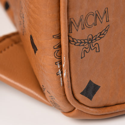 MCM Visetos Medium Stark Backpack Cognac 12 of 17