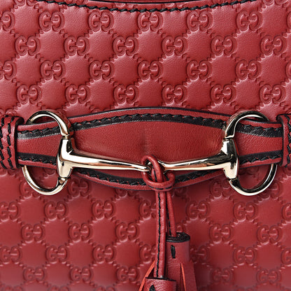 Gucci Soft Microguccissima Mini Emily Chain Shoulder Bag Rosso 12 of 14