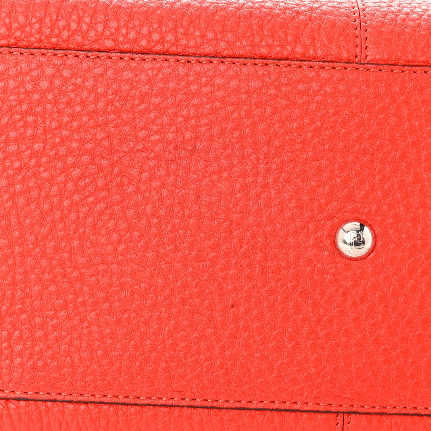 Fendi Cuoio Romano Selleria Medium Peekaboo X-Lite Fiamma Rosso 10 of 12