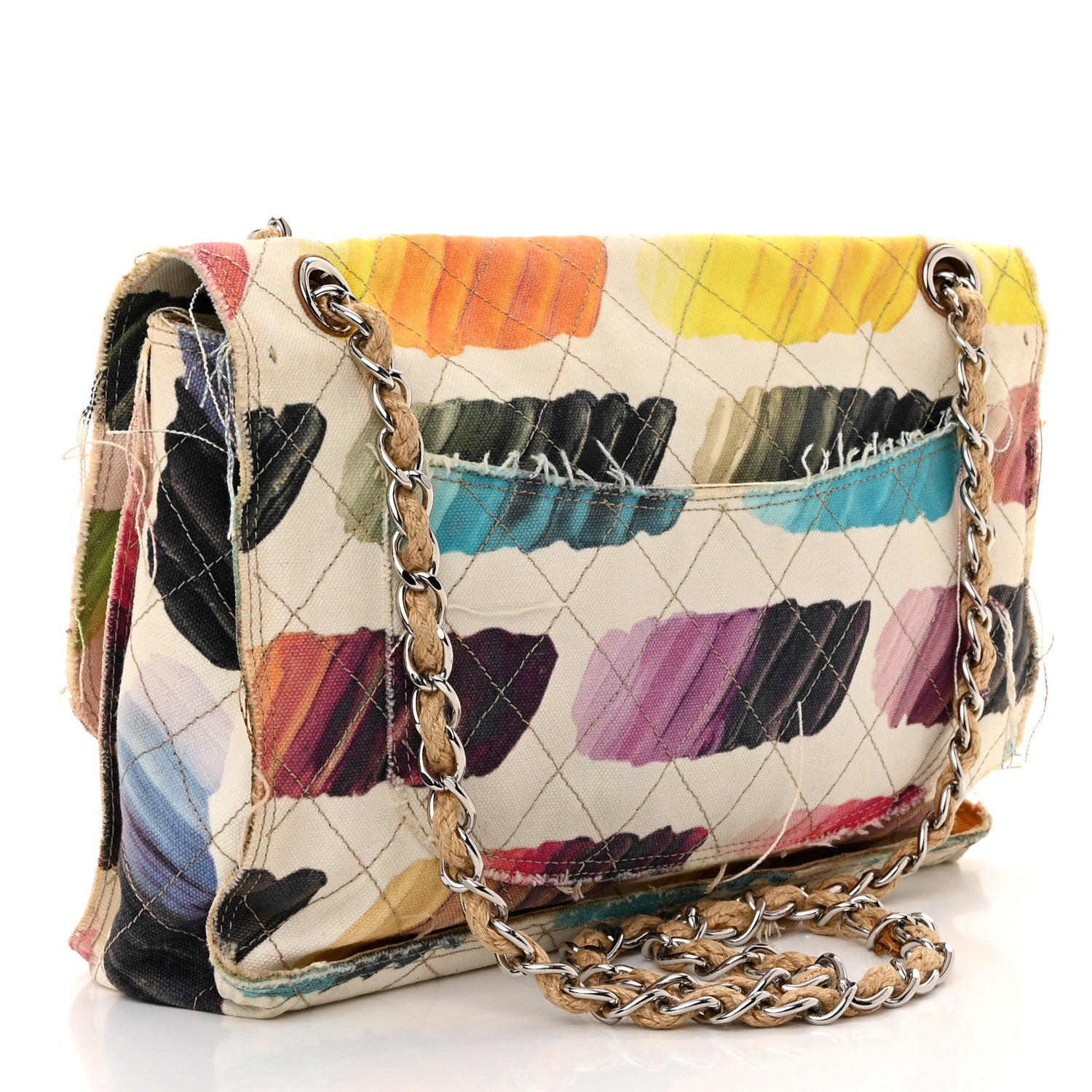 Chanel Canvas Jumbo Colorama Flap Multicolor 3 of 10