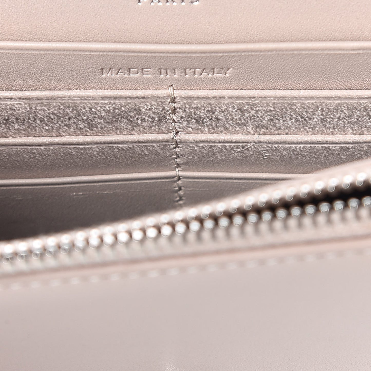 Smooth Calfskin Classic Monogram Kate Tassel Chain Wallet Marble Pink