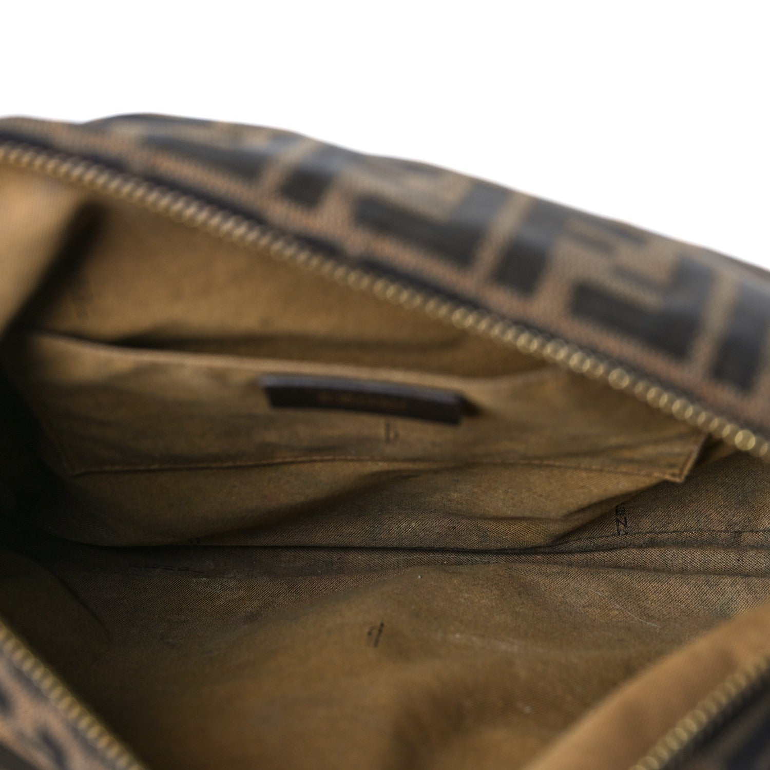 Fendi Zucca Cuoio Lucido Chef Crossbody Bag Tobacco Moro 4 of 9