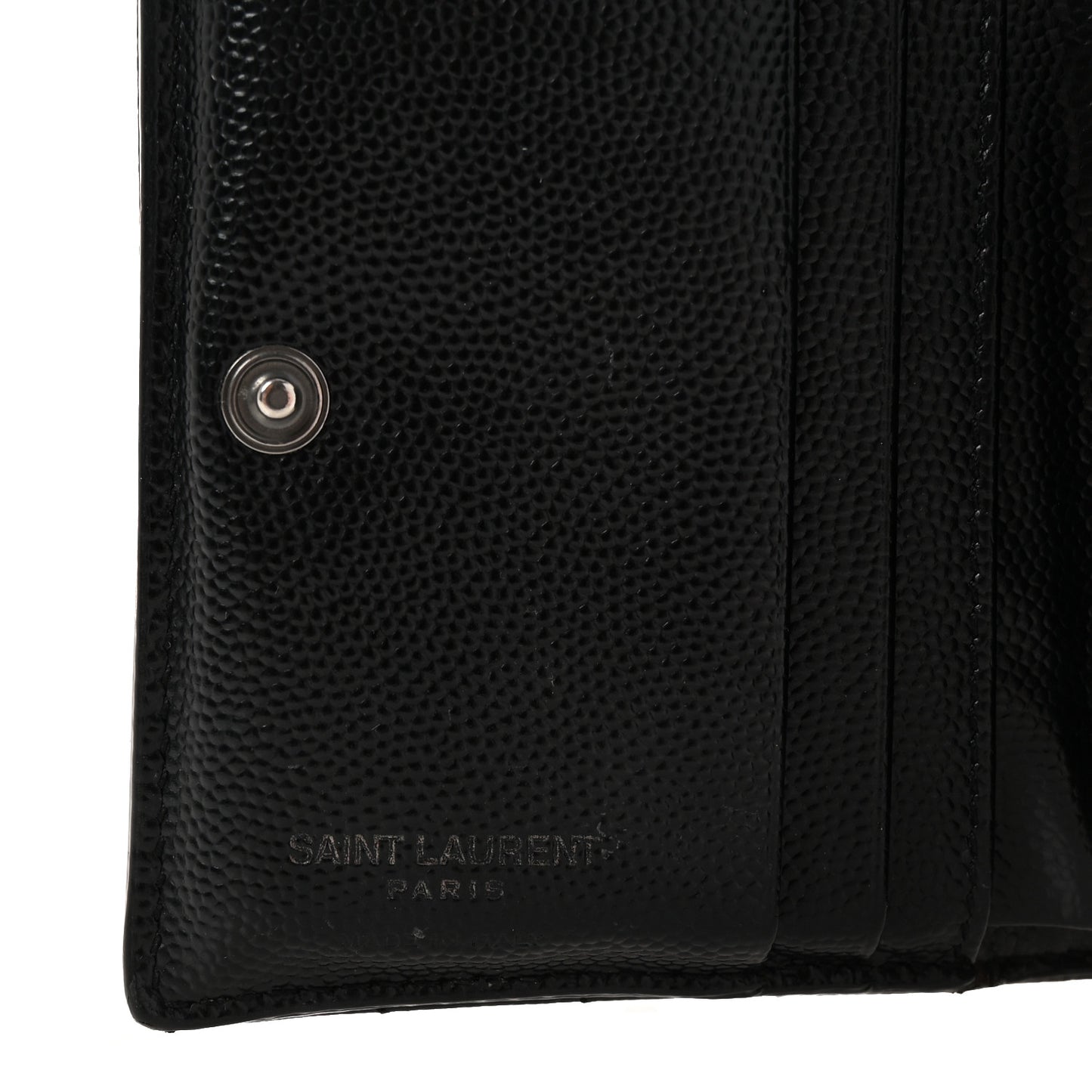 Grain De Poudre Matelasse Chevron Monogram Zipped Card Case Black