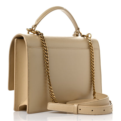 Saint Laurent Smooth Calfskin Medium Monogram Sunset Satchel Beige 2 of 7