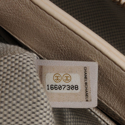 Chanel Calfskin Quilted Retro Chain Tote Ivory 6 of 8