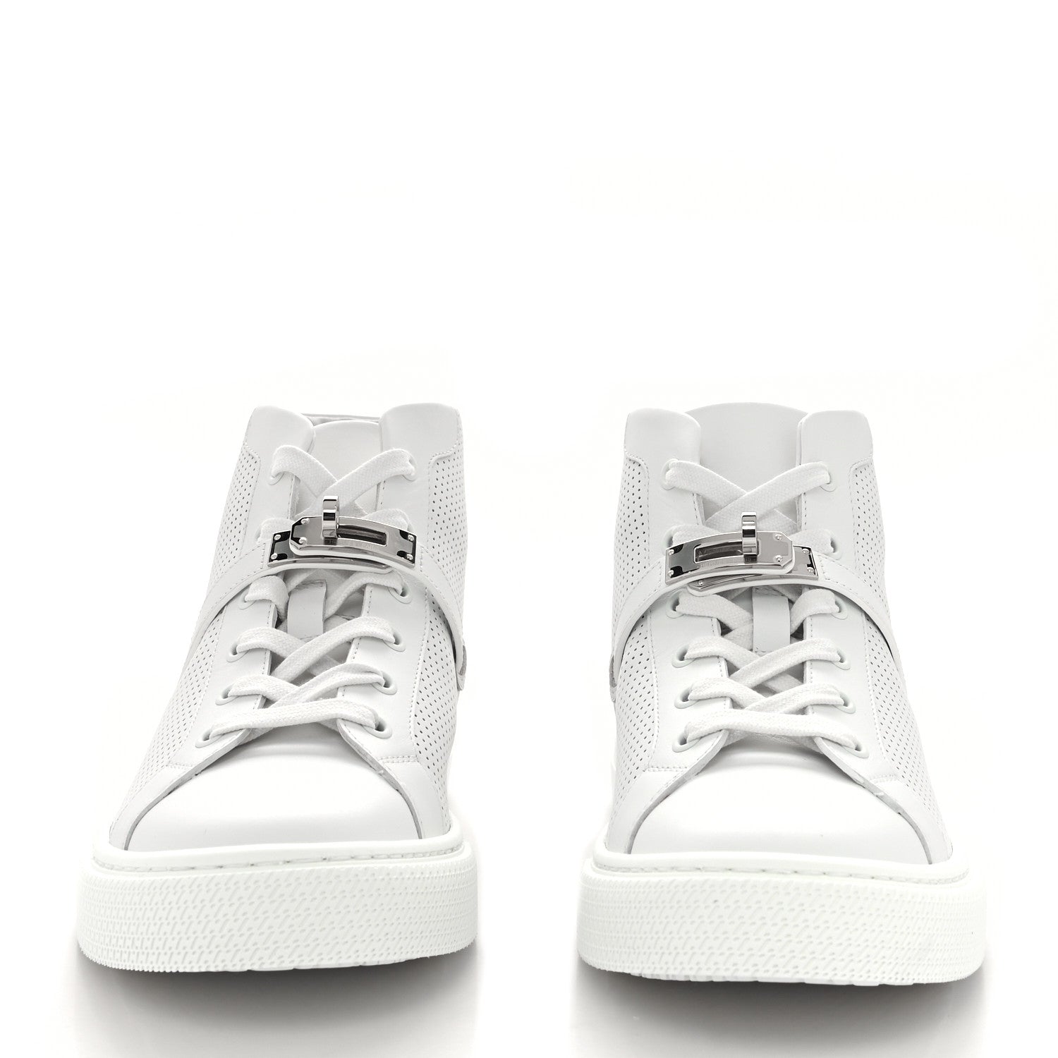 Hermes Calfskin Perforated Daydream Sneakers 39 White 2 of 10