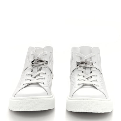 Hermes Calfskin Perforated Daydream Sneakers 39 White 2 of 10