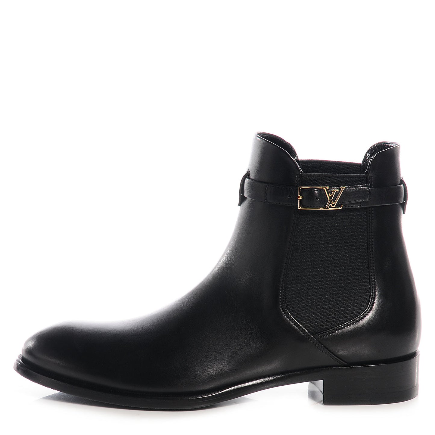 Leather Loyalty Flat Ankle Boots Black 37.5