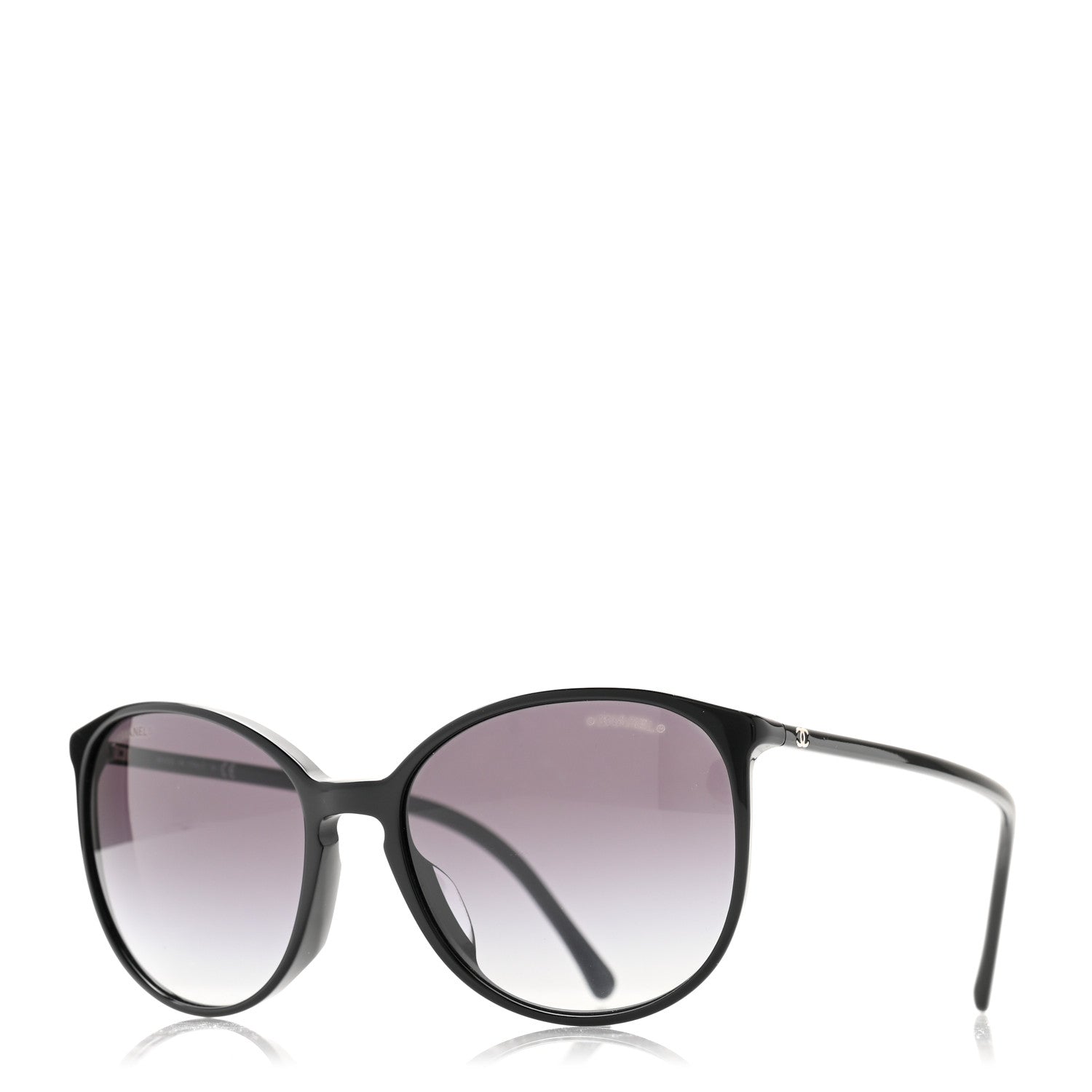 Chanel Acetate Round Sunglasses 5278 Black 1 of 8