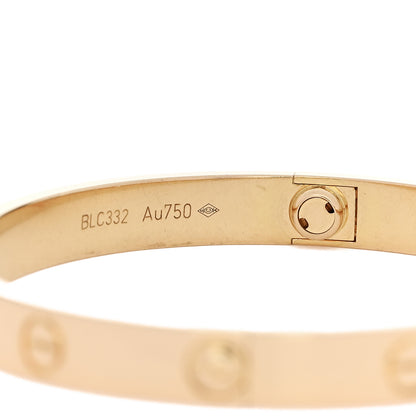Cartier 18K Yellow Gold LOVE Bracelet 17 6 of 7