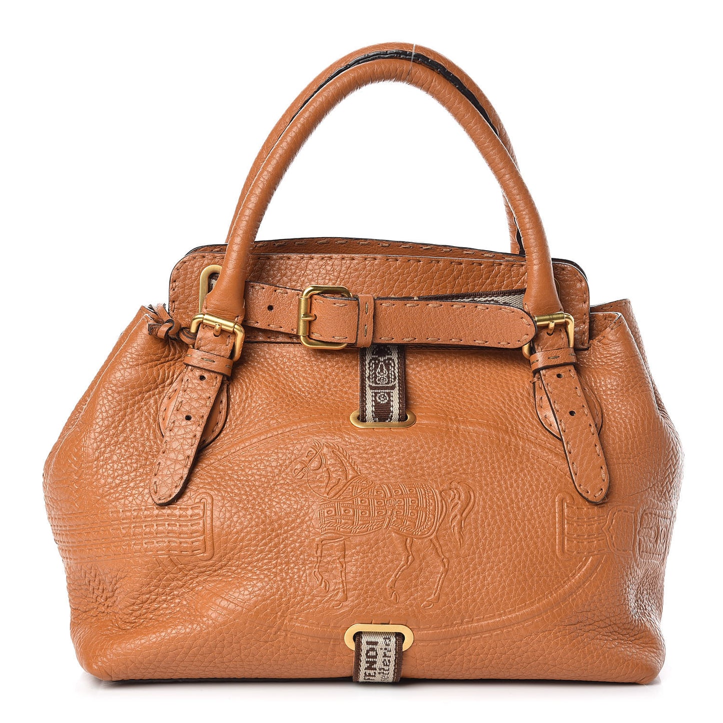 Cuoio Romano Selleria Small Villa Borghese Tote Meile Beige