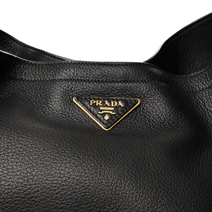 Prada Cervo Antik Hobo Black 8 of 11