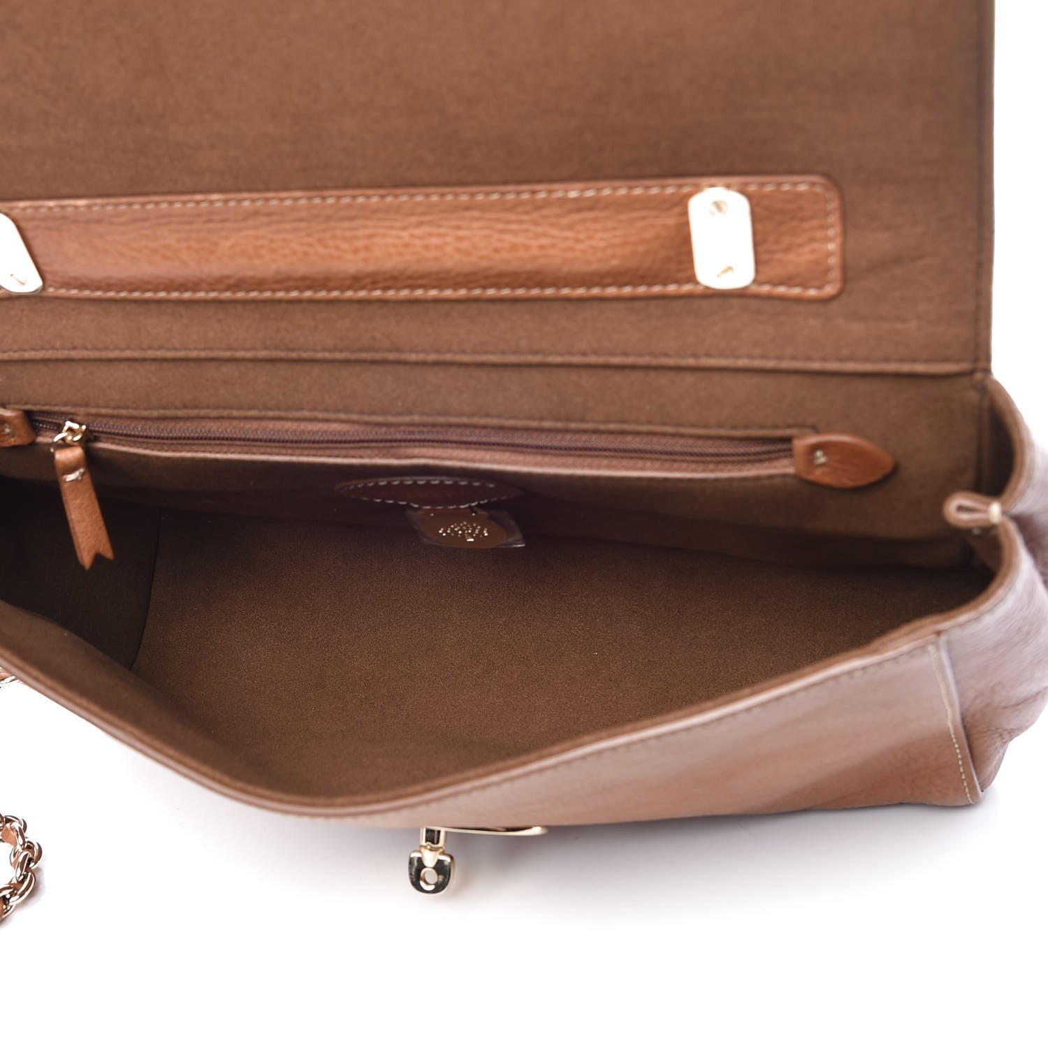 Mulberry Natural Calfskin Medium Lily Flap Oak 5 of 10