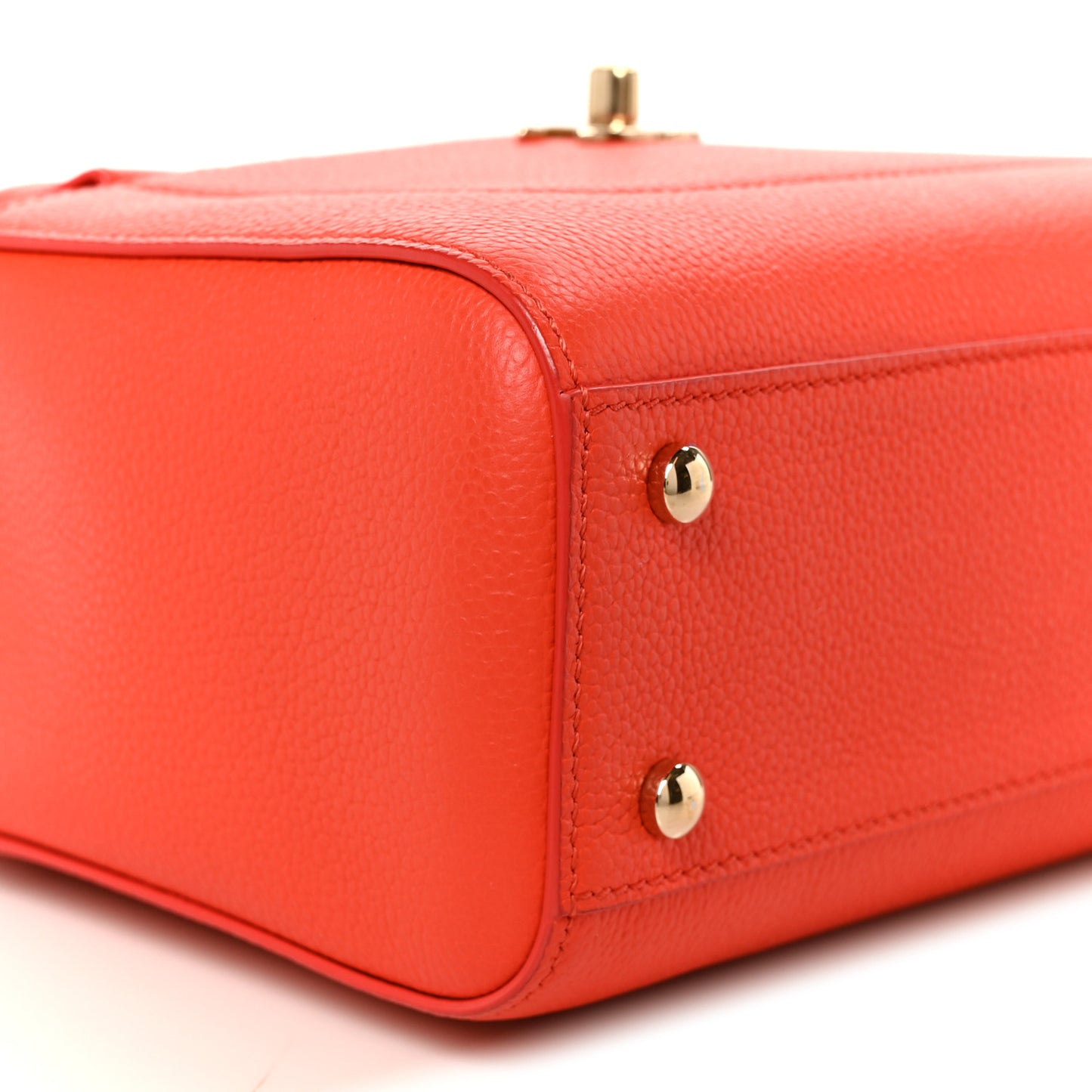 Grained Calfskin Mini Neo Executive Shopper Tote Red