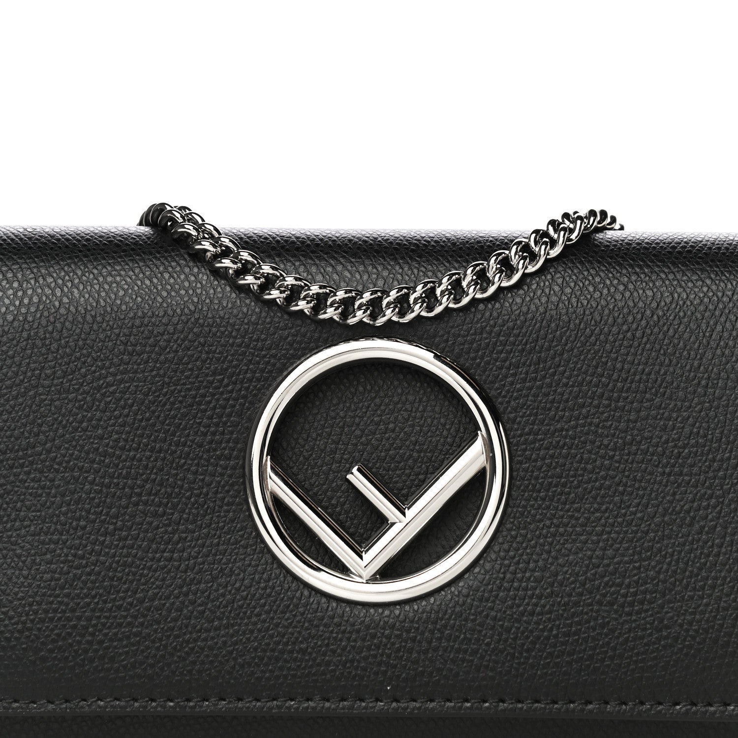 Fendi Vitello Cruise F is Fendi Wallet on Chain Black 9 of 11