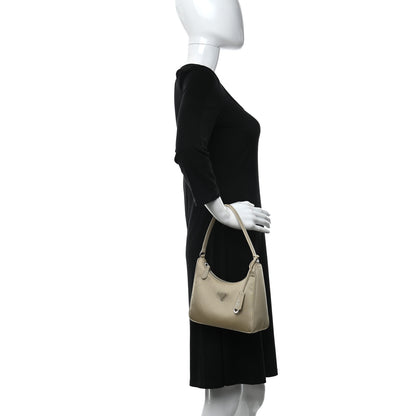 Prada Re-Nylon Saffiano Mini Re-Edition 2005 Bag Deserto 2 of 12