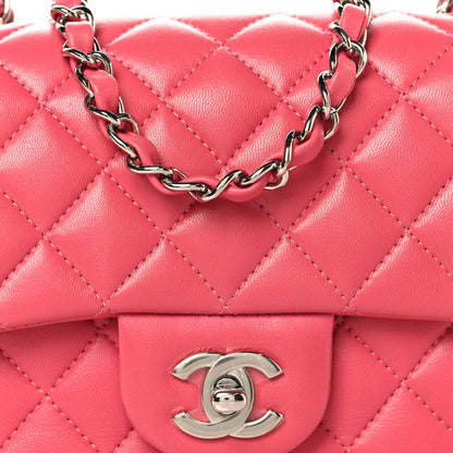 Chanel Lambskin Quilted Mini Square Flap Pink 8 of 10