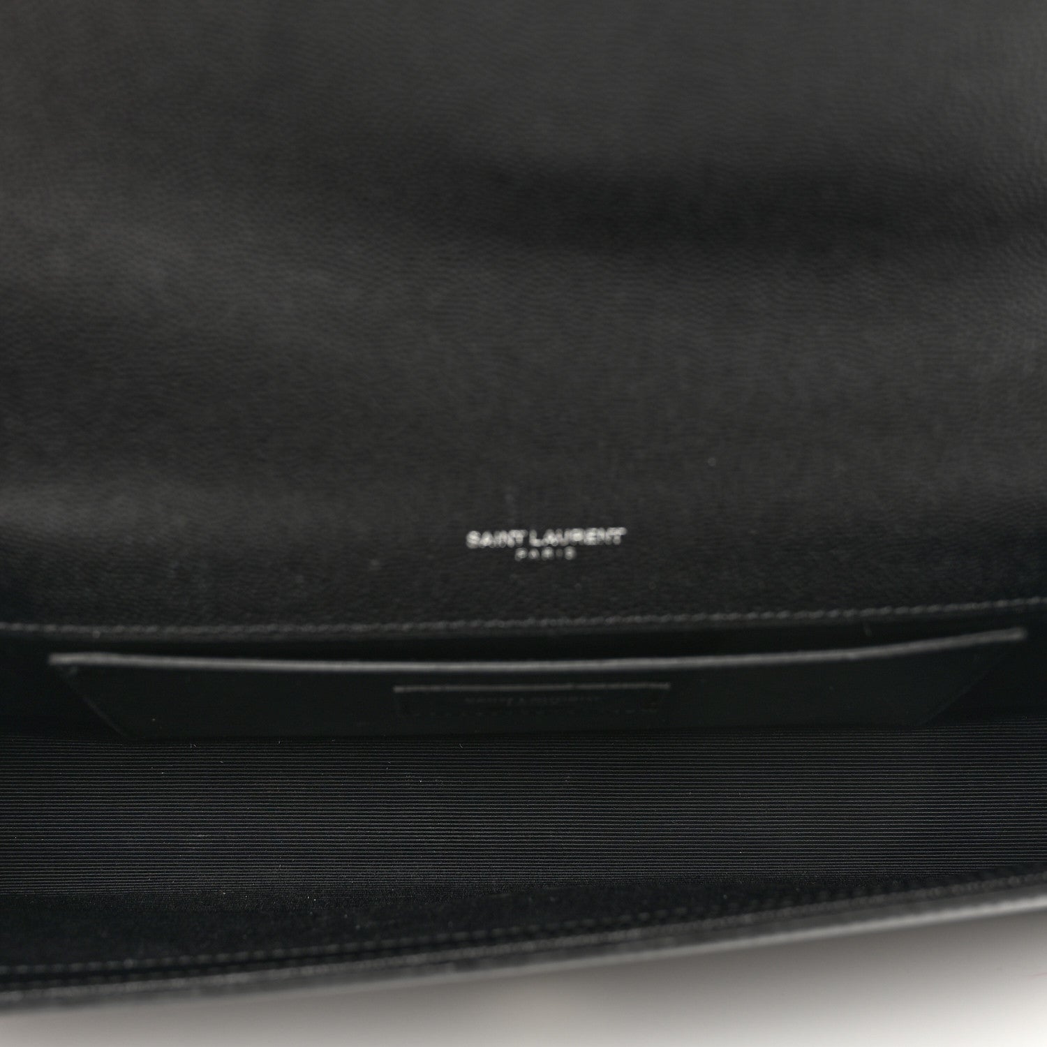 Saint Laurent Grain De Poudre Monogram Cassandre Clutch Black 5 of 8