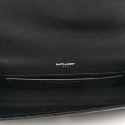 Saint Laurent Grain De Poudre Monogram Cassandre Clutch Black 5 of 8