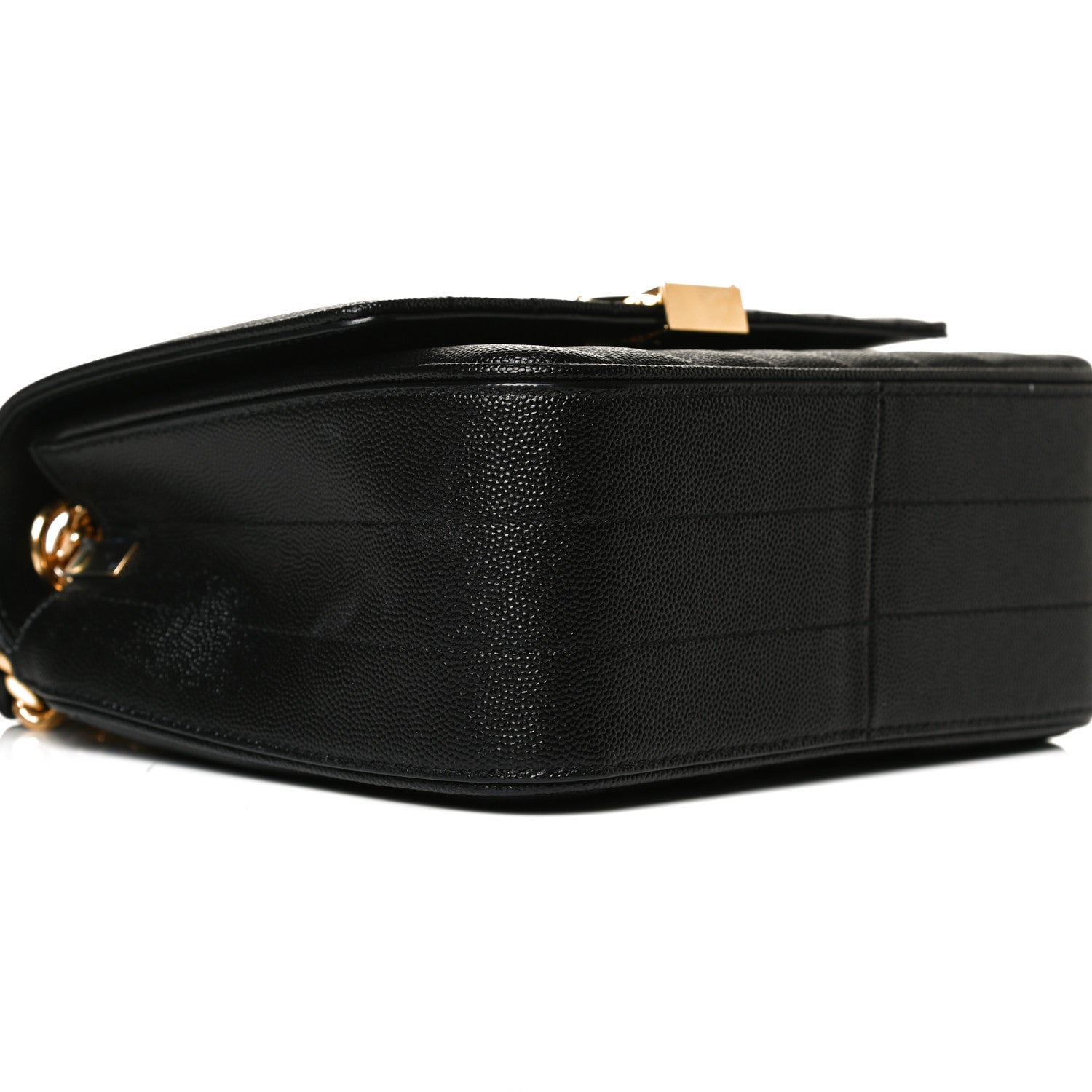 Saint Laurent Grain De Poudre Matelasse Monogram Medium Vicky Chain Bag Black 9 of 13