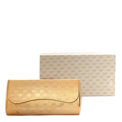 Gucci Metal Guccissima Minaudiere Clutch Gold 11 of 11