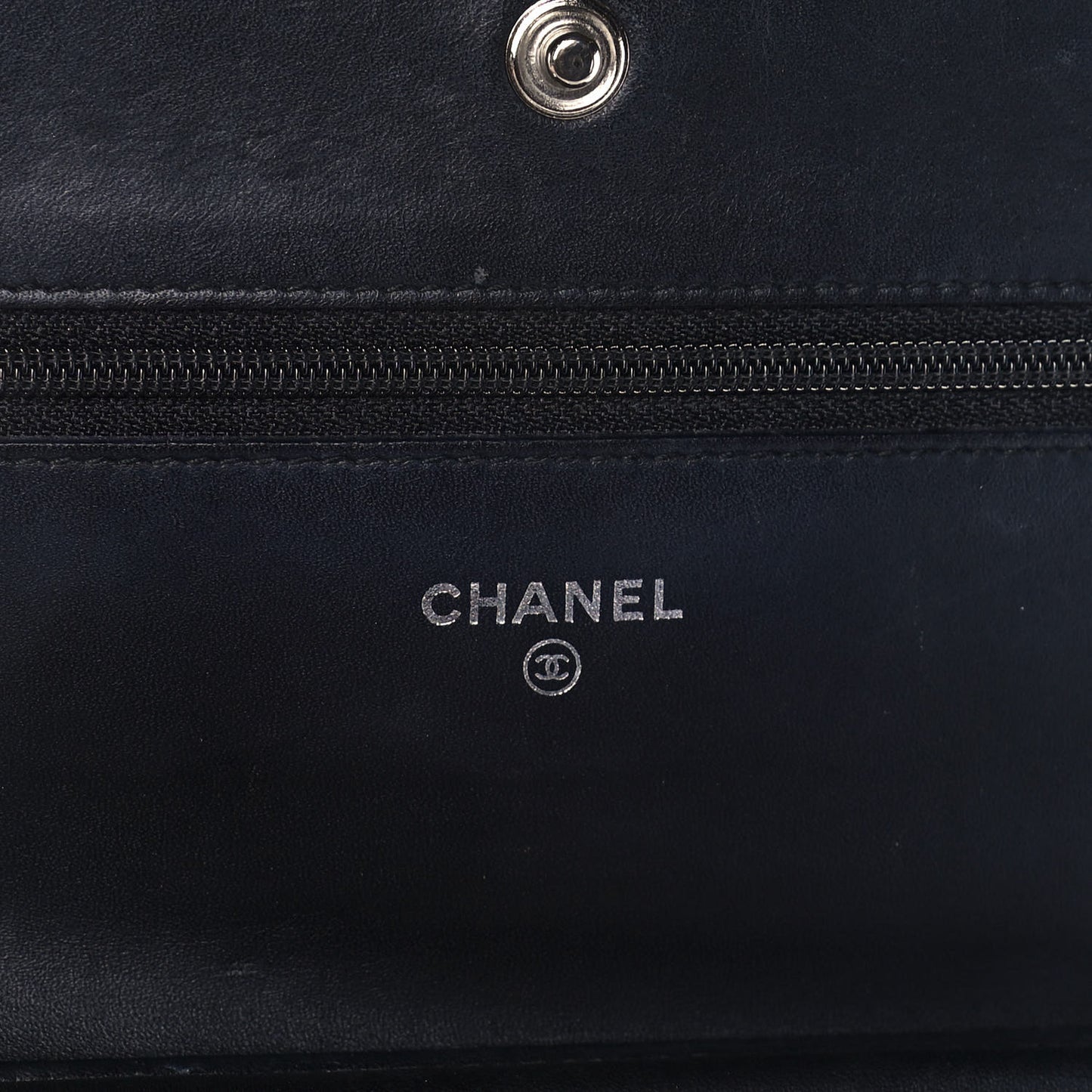 Velvet Quilted Boy Wallet On Chain WOC Black