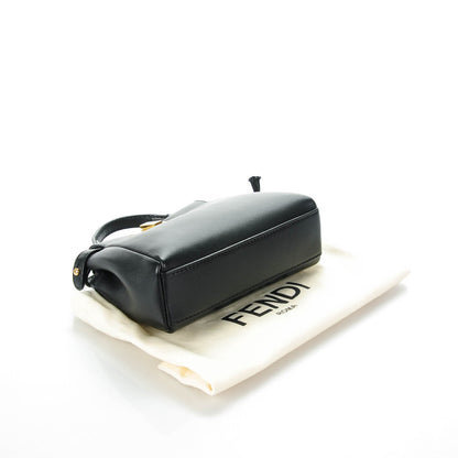 Fendi Nappa Micro Peekaboo Iconic Satchel Black 4 of 8