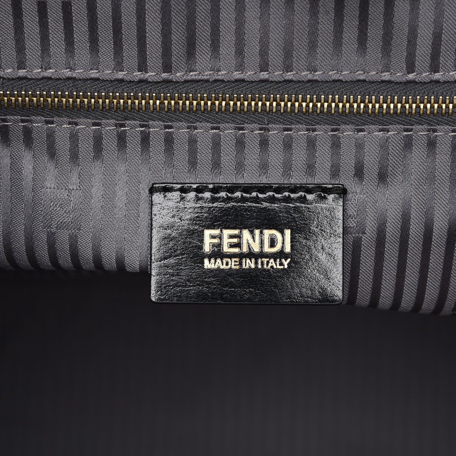Fendi Vitello Elite Large 2Jours Tote Grigio Grigio Chiaro 6 of 7