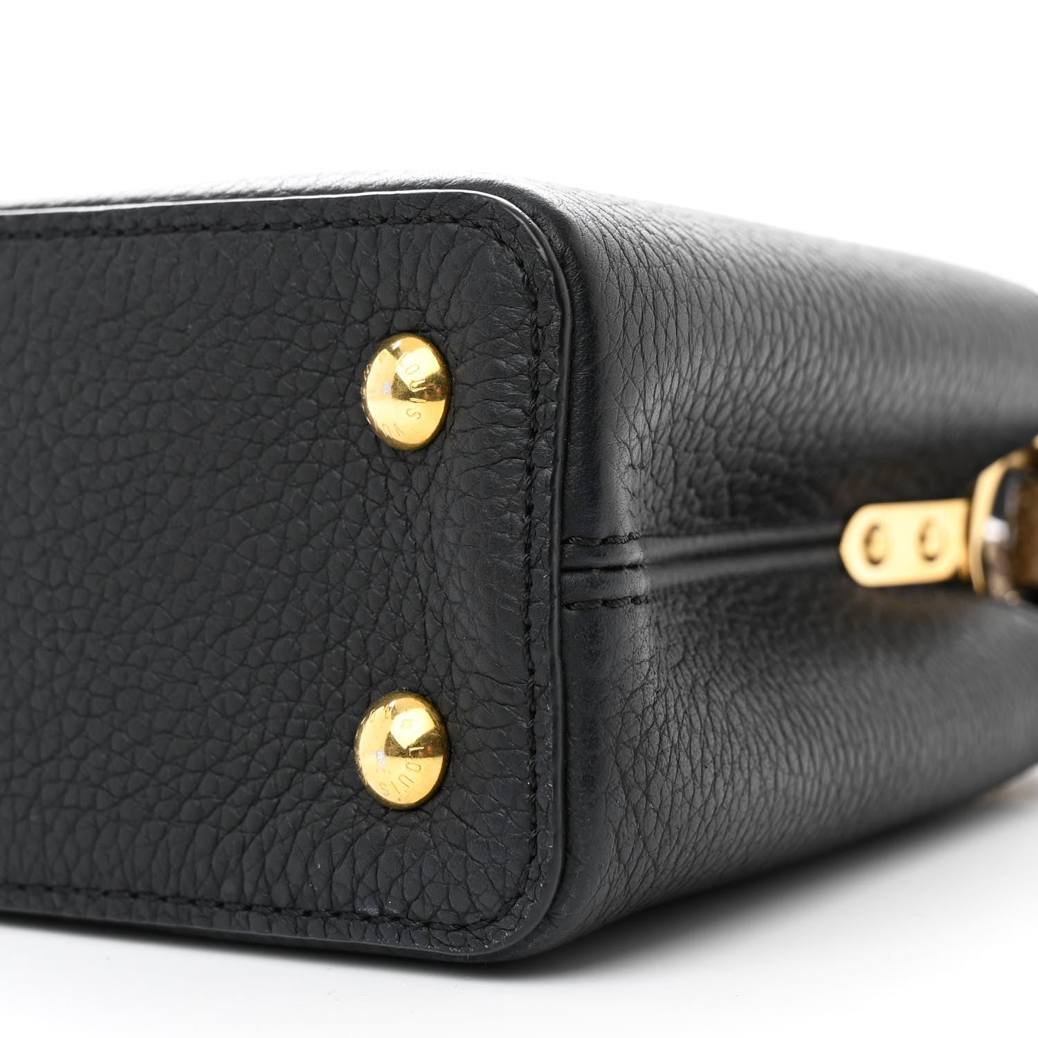 Louis Vuitton Taurillon Snakeskin Mini Capucines Black 10 of 13